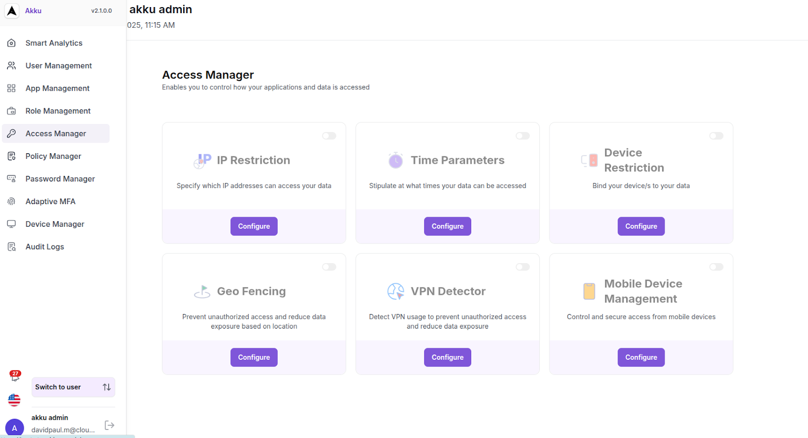 Access Management Interface