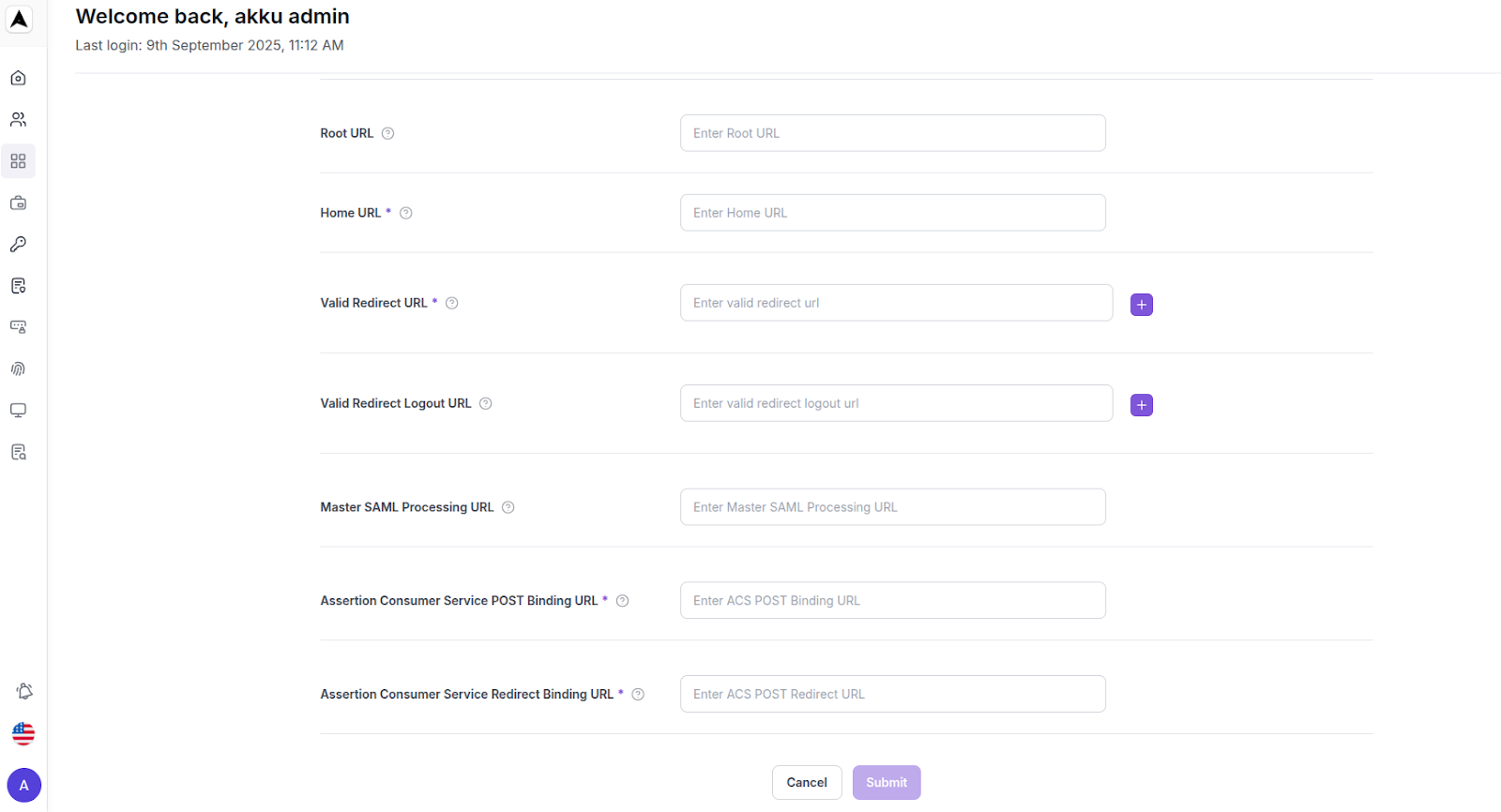 App Mangement Interface