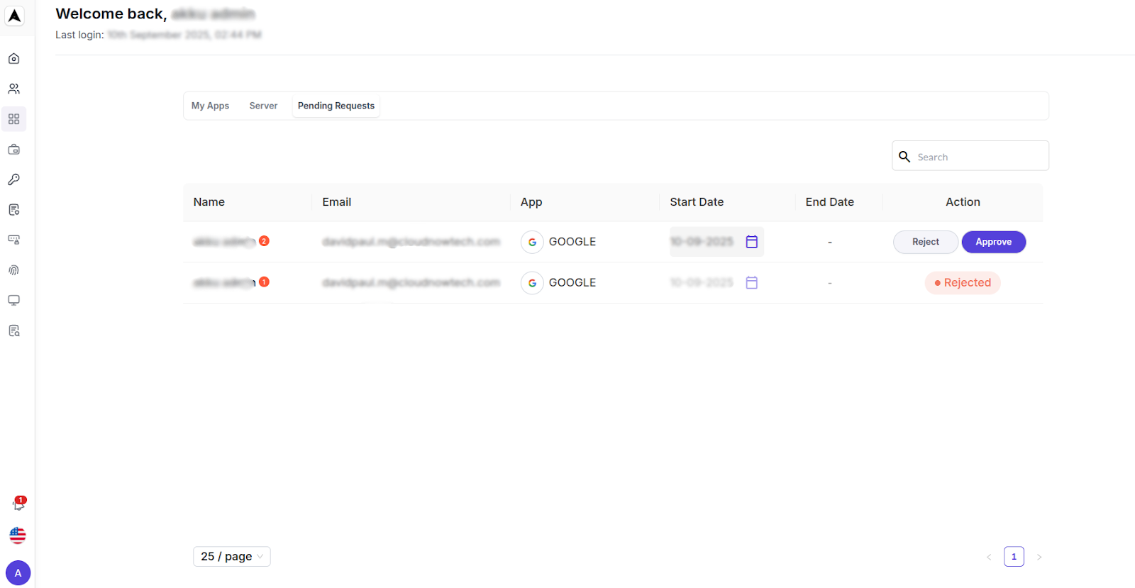 User Lifecycle Interface