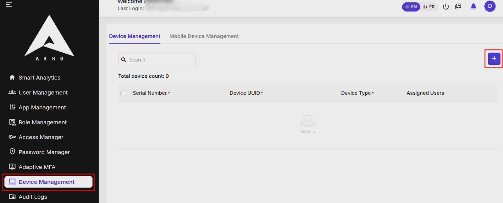 Device Mangement Interface