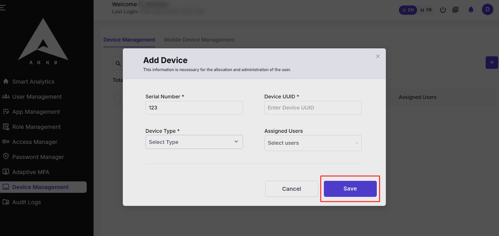 Device Mangement Interface