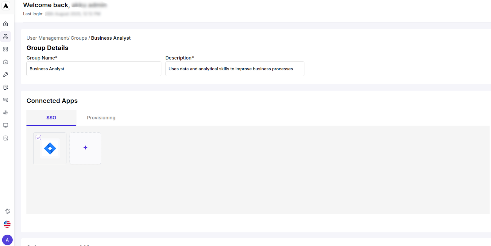 Groups Mangement Interface