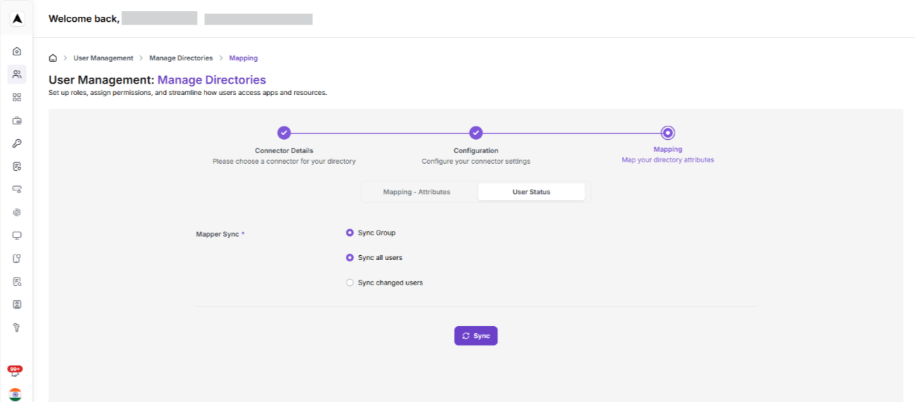 User Mangement Interface