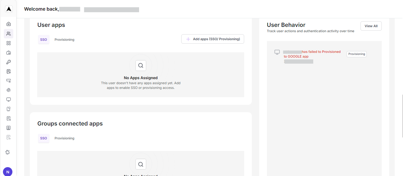 User Mangement Interface