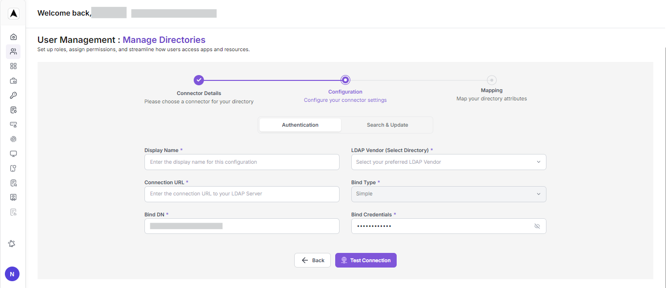 User Mangement Interface