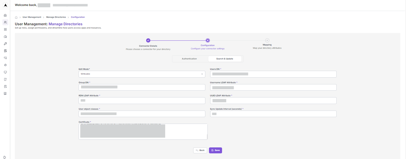 User Mangement Interface