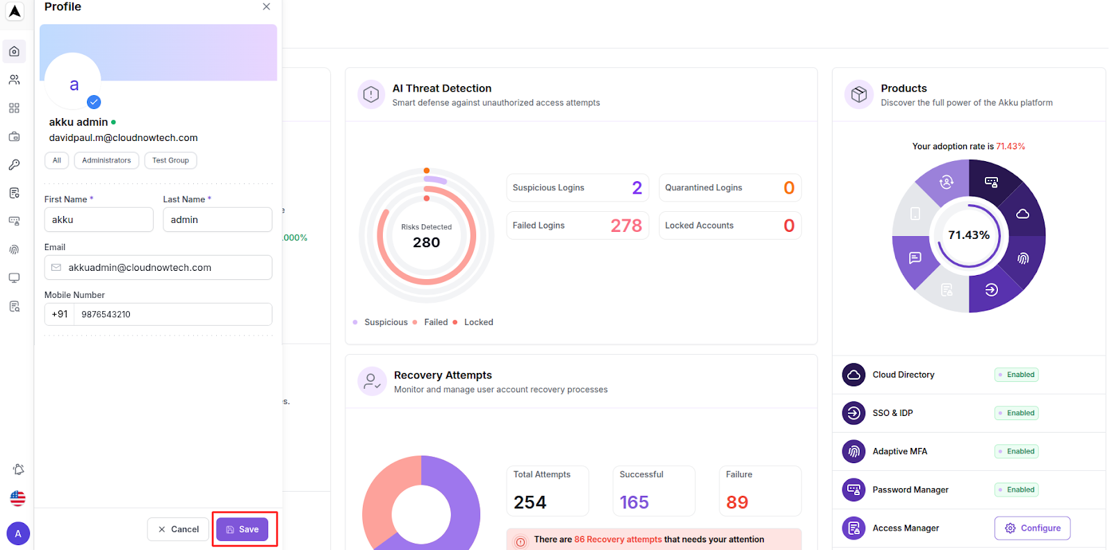 User Lifecycle Interface