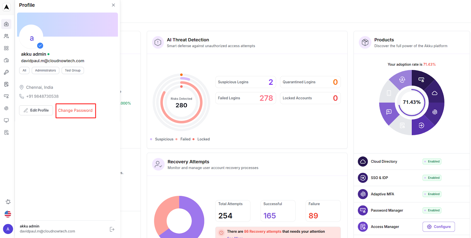 User Lifecycle Interface