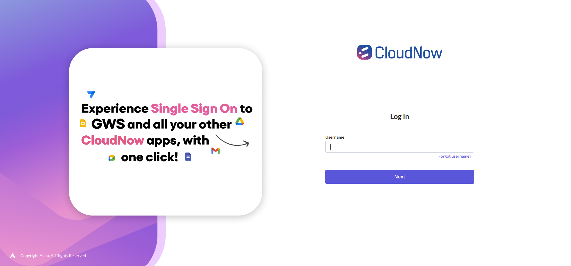 Log in to Akku's Administration Console