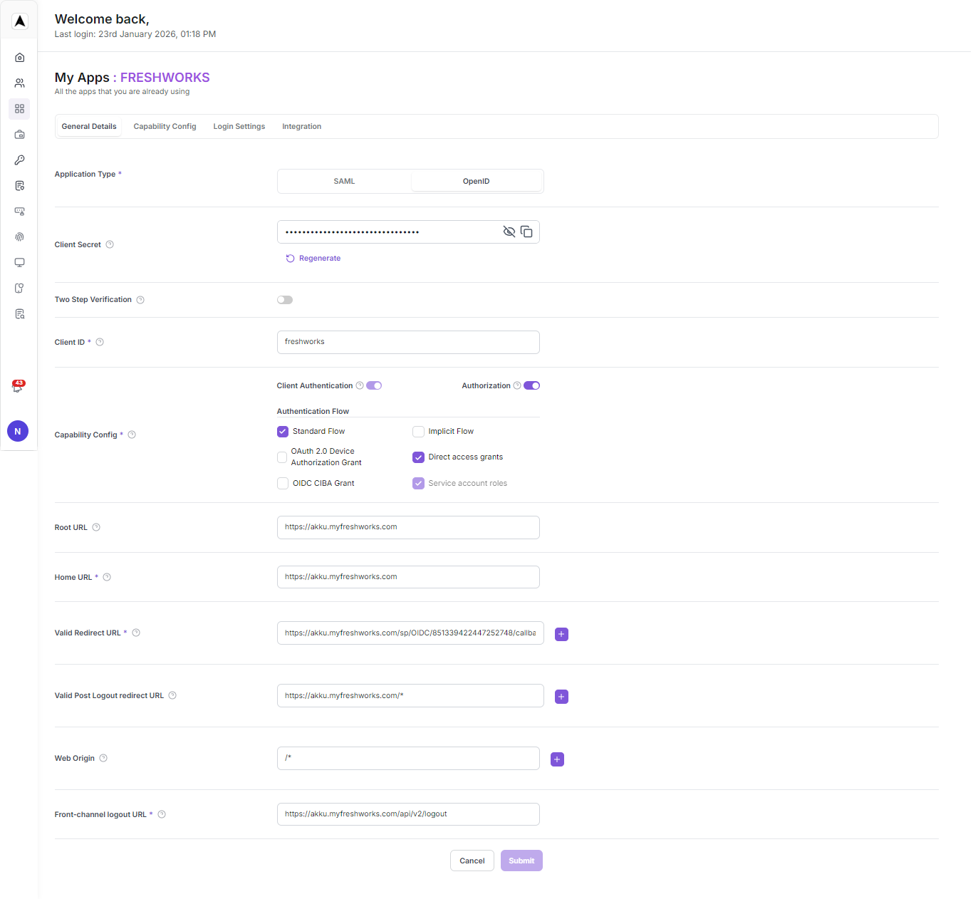 Configure AKKU with Freshworks Details