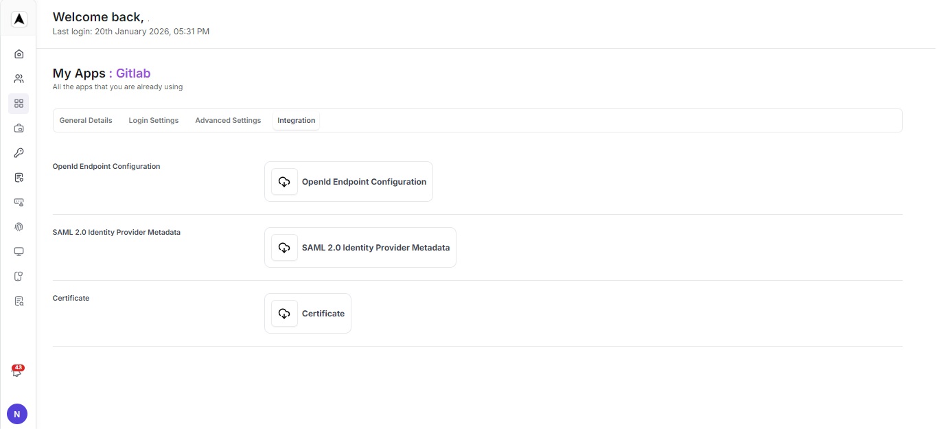Edit Server Configurations for GitLab - OmniAuth Settings