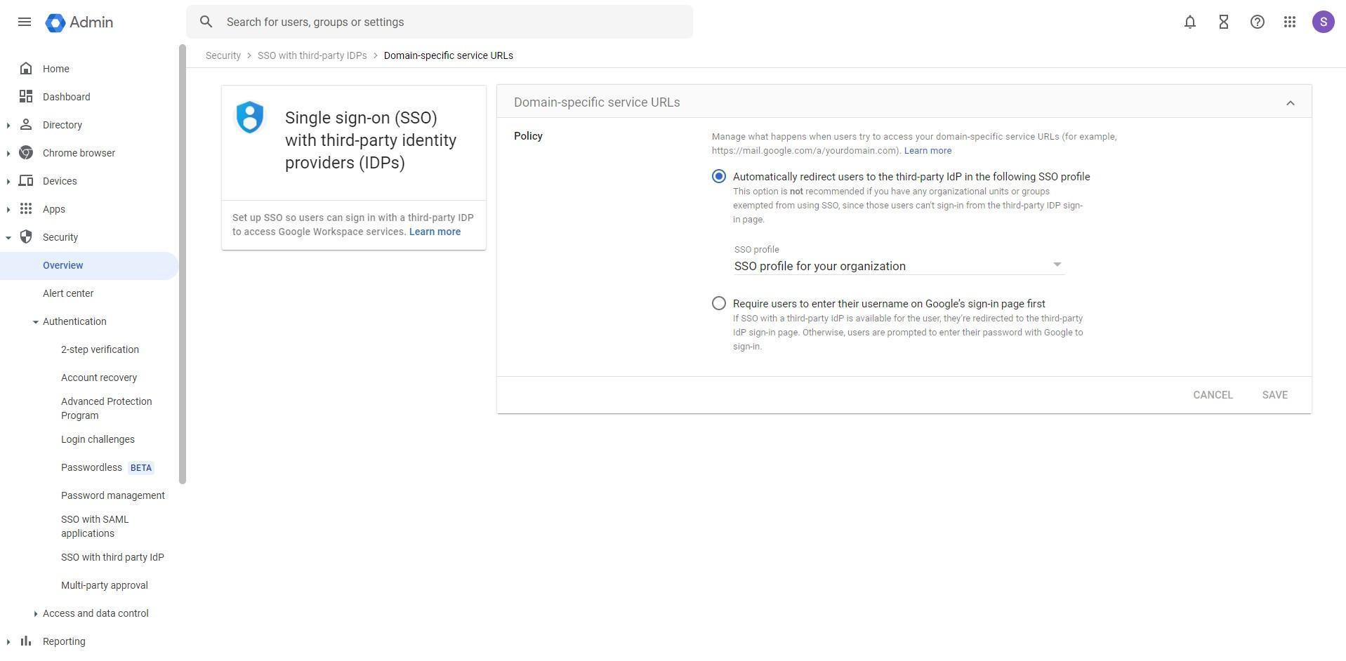 Enable Automatic Redirects