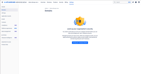 Verify Domain - Step 1