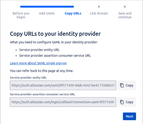 Get Service Provider URLs