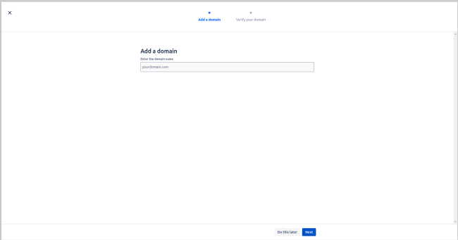 Verify Domain - Step 2