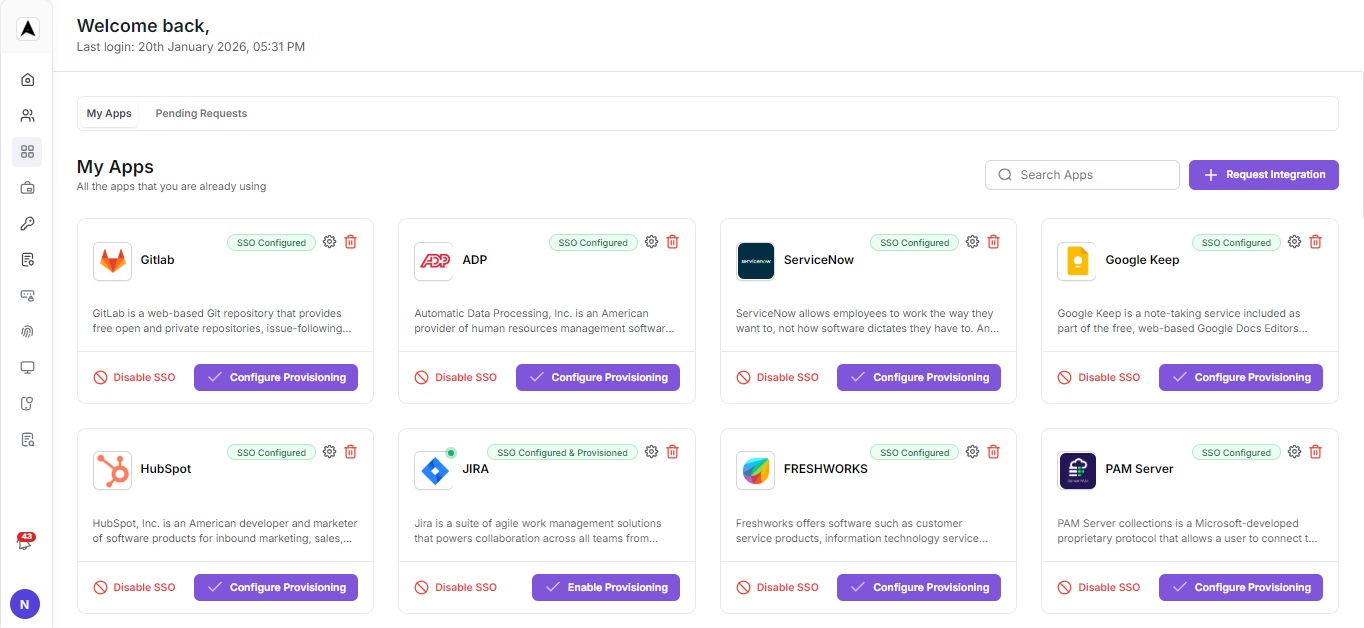 Navigate to App Management and Search for O365