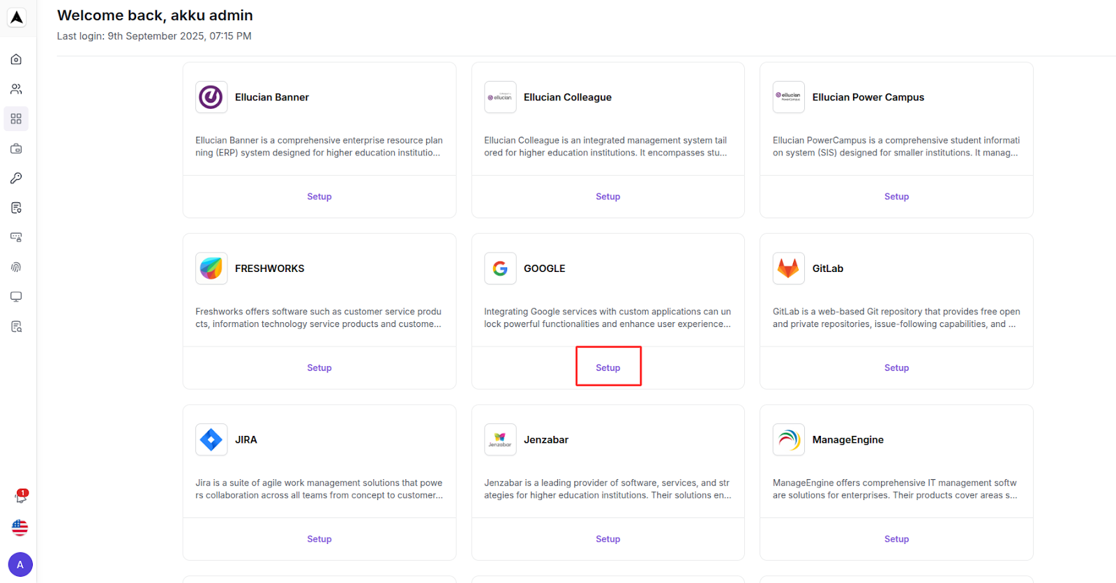 User Lifecycle Interface