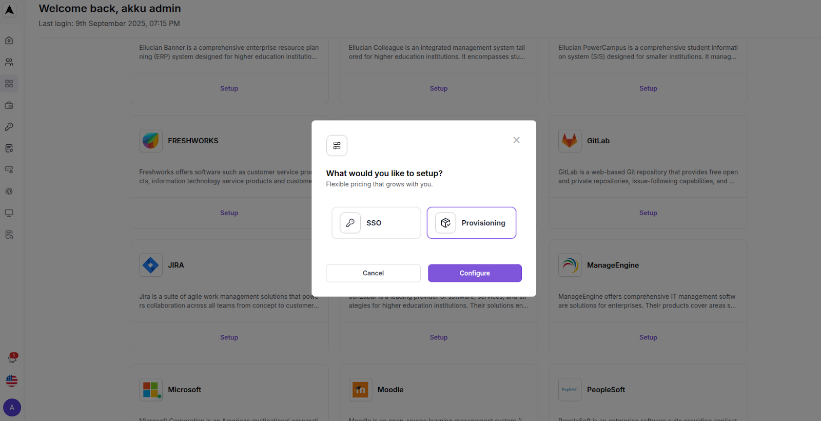 User Lifecycle Interface