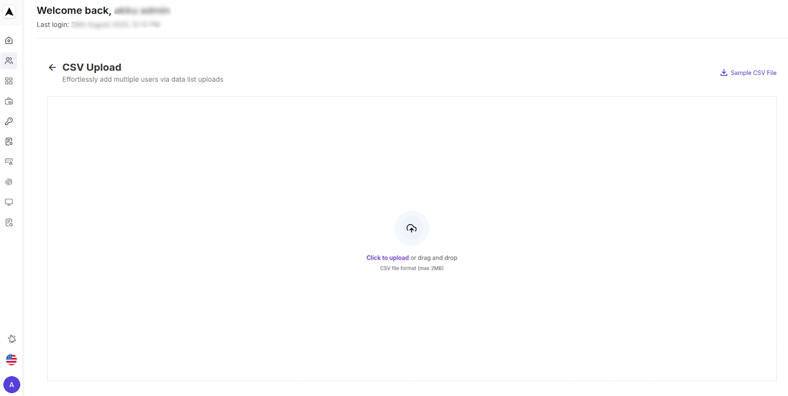 User Mangement Interface